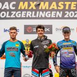Tageswertung beim ADAC MX Juniorcup Cup 125 v.l.n.r.: Bence Pergel ( Ungarn / KTM / HTS KTM ), Julius Mikula ( Tschechien / KTM ) und Vitezslav Marek ( Tschechien / KTM )